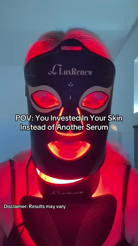 Experience pro-level skincare from home with this Red Light Therapy Mask. Using advanced LED technology, it targets fine lines, breakouts, and dullness — all while you relax. Red light penetrates deep into the skin. Just 10–20 minutes a day to glow like never before. Safe, non-invasive, and pain-free. #redlighttherapy #ledmask #skincare #wrinkleprevention 