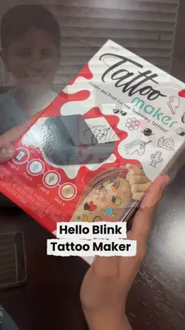 Hello Blink Tattoo Maker Lets You Create Custom Temporary Tattoos!  Download the free app to access our library of images, or snap a photo of your own art and upload it into the app!  Simply print, color and apply!  Tattoo Maker Printer requires no ink  Color using the Hello Blink Tattoo Markers (cosmetic grade)  Available at Walmart and Walmart.com  https://www.walmart.com/ip/Hello-Blink-Tattoo-Maker/14402024997 #ad #helloblinktattoomaker #tattoo #temporarytattoos @Buffalo Games @FUNfluential 