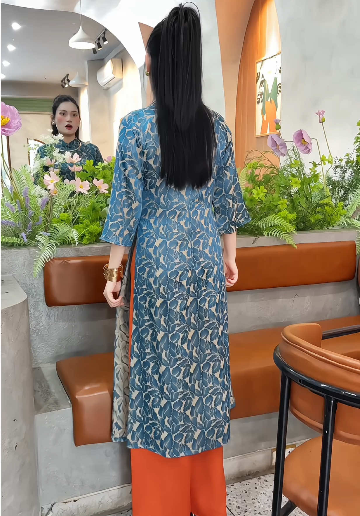 Áo dài xinh #aodaicachtan #aodaicuoi #aodaitet #aodaidep 