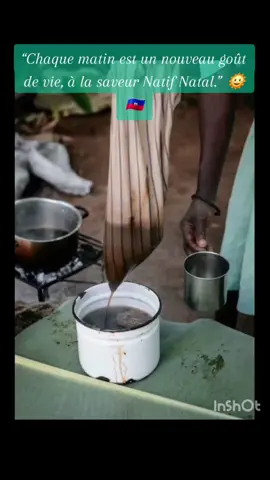— repas du matin Natif Natal — se yon vwayaj nan gou, tradisyon ak kiltirèl ayisyen ki bay fòs depi nan granmaten 🌞🇭🇹 Ann antre nan détail sou chak eleman, ak ti manyen “Natif Natal” ladan : 🥣 1. Kafe ayisyen Sentespri maten an : Kafe a se premye sant ki leve lakay ayisyen. Li se senbòl lespri reveye, fòs, ak kouraj pou jounen an. Préparation traditionnelle : grenn kafe yo bouyi ak kannèl, piman gwo dou, e pafwa ak yon ti zès sitwon oswa ti sèl pou balanse gou a. Kiltirèlman : “Yon ti kafe cho avan travay se benediksyon manman-lakay.” Li rasanble fanmi, li ouvè konvèsasyon, li konekte moun ak tè a. 🥛 2. Akasan (labouyi mayi) Engredyan prensipal : farin mayi, kannèl, lèt, sèl, vaniy, e sik (oswa siwo kann). Teksti ak gou : Lis, tyèd, dous, ak bon sant vaniy — yon delis ki chaje ak enèji. Senbòl : Li montre rasin peyi a — yon manje senp, natirèl, men ki kenbe fòs moun depi lontan. Akasan se manje travayè, timoun, ak moun ki sou wout travay. 🍠🥖 3. Pen patat Gou tipik peyi a : fèt ak patat dou, kannèl, muskad, ak lèt kokoye oswa lèt evaporé. Konsistans : mou, dous, ak yon ti kroust deyò — chak mòde sonnen “bon maten peyi m.” Natif Natalman : se pa sèlman yon pen, men yon souvenir gou lakay, yon rapèl de ti boulanje katye a ak bon sant ki soti nan fou a bonè maten. 🥛 4. Lèt Souvan sèvi ak pen patat oswa akasan. Bay kalsyòm, enèji, ak douser pou kò a. Tradisyonèlman, anpil moun melanje lèt ak kafe (lait-café), oswa fè yon ti lèt bèf fre depi nan bouk yo — pi natirèl, pi “natif natal”. 🍌🥚🧀 5. Lòt manje tipik nan dejene ayisyen Selon zòn nan, ou ka jwenn: Bannann peze ak ze Mayi boukannen ak hareng Kokiyòl (pain grillé ak bè) Fwa bèf ak pen fransè Jus natirèl : zoranj, papay, kann, kenep, grenadia... 🌿 Nan lespri “Natif Natal” Repas du matin se plis pase manje. Se yon rit, yon koneksyon ak rasin nou, yon fason pou di : “M ap leve ak lanati, ak tradisyon, ak bon gou peyi m.” 💡 Ti pawòl Natif Natal : “Yon kafe cho ak pen patat se pa yon dejene sèlman, se yon souvni ki kenbe lespri peyi a vivan.” #fyp #1804 #haitiantiktok #creatorsearchinsights #haiti 