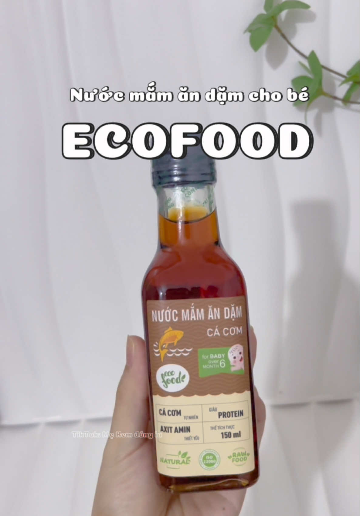 Chọn đúng loại nước mắm cho bé ăn dặm, mẹ yên tâm, bé ăn ngoan. Nước mắm ăn dặm cho bé nhà Ecofood là trợ thủ của tôi nha #ecofood #nuocmamandamchobe #nuocmamandam 