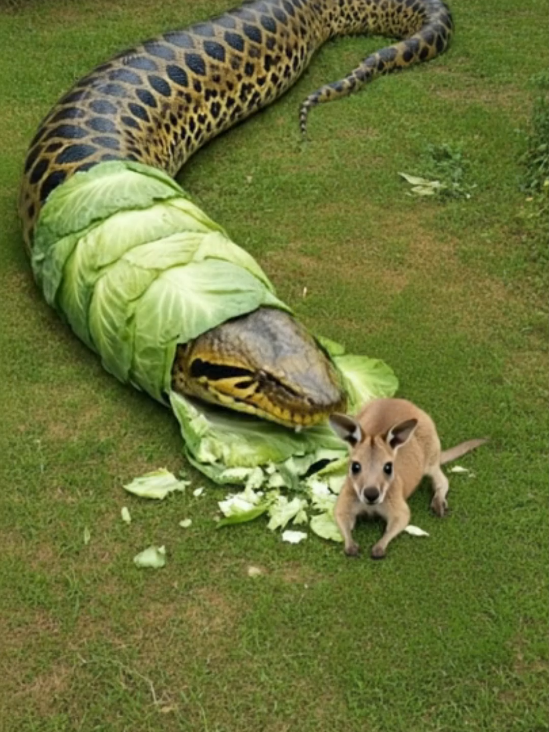 Anaconda Thought It Was Easy… Until Mom Showed Up