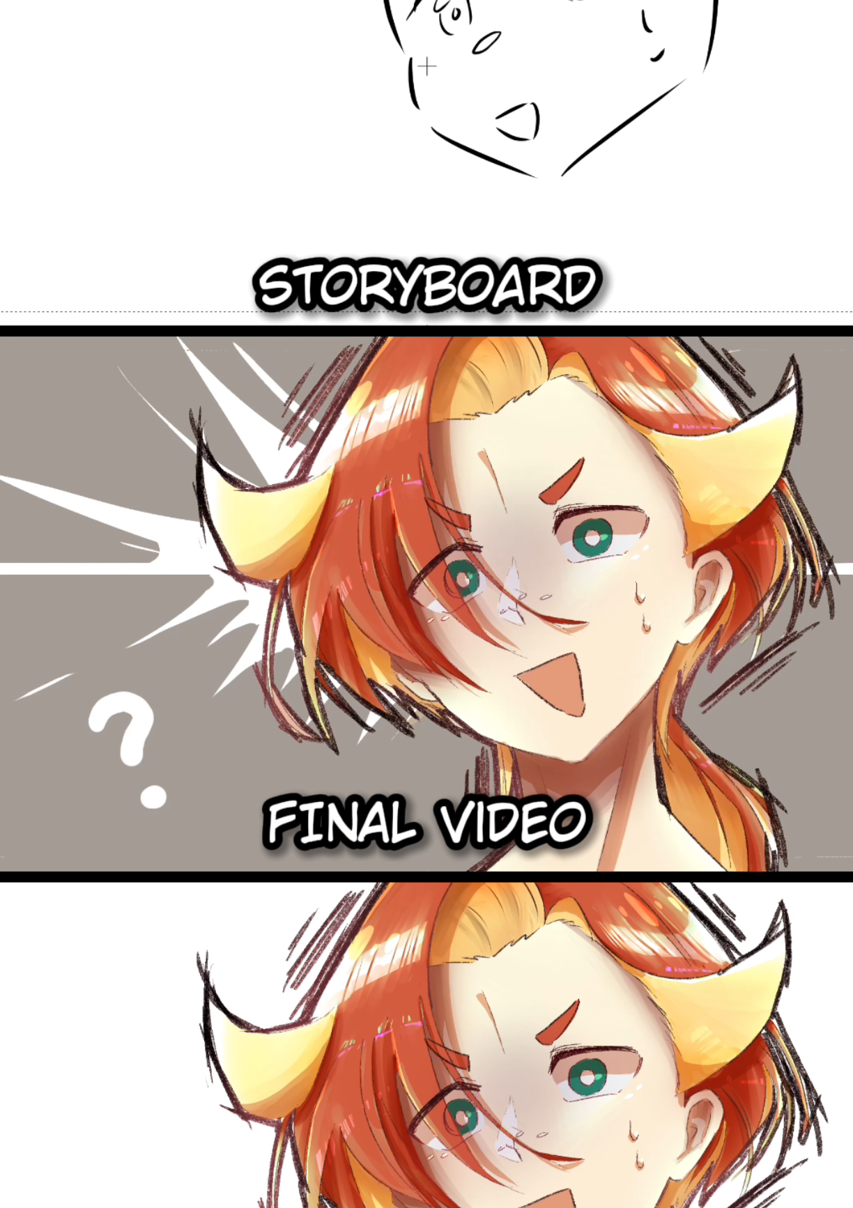 storyboard from my latest video while I work on the next video 🤸 #anime #storytime #animation 