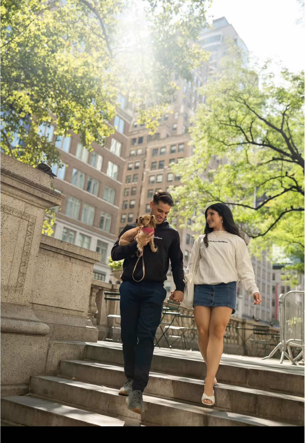 Engagement photos part 2 (with honey girl)🤍💍 #engagementphotos #engagementshoot #engaged #engagement #engagementphotoshoot 