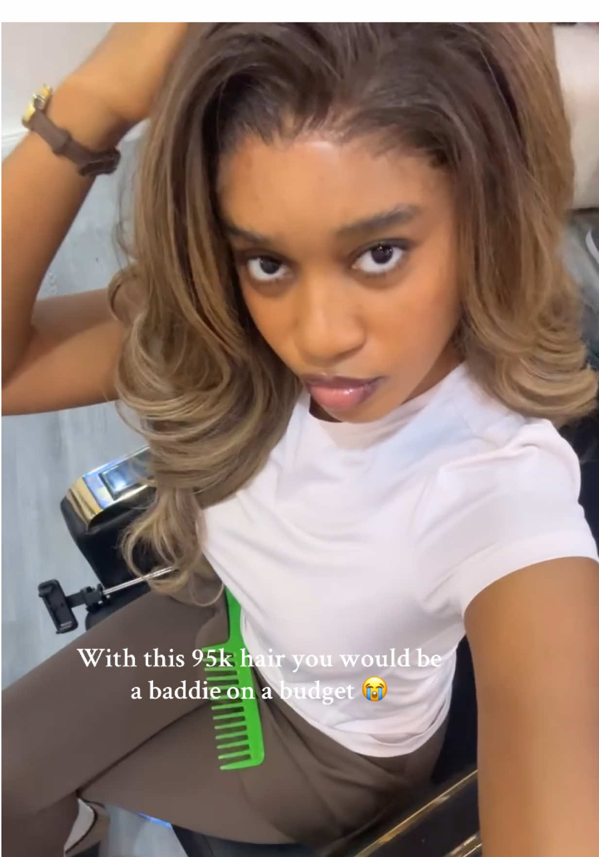 Don’t say I didn’t telll nothing !!!! This hair is 95,000 naira is available to purchase  #fyp #viral #rawhairreplica 