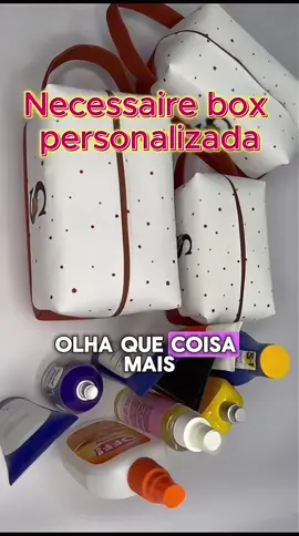 Necessaire Personalizada com Inicial!🤩  Comente QUERO que envio o Link ou Pesquise na Shopee pelo ID: BFB-TNB-HBX #necessaire #personalizada 