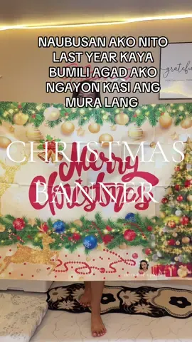 tapos ang dami pang designs #christmasbanner #christmas #christmasdecor #backdrop #fyp 