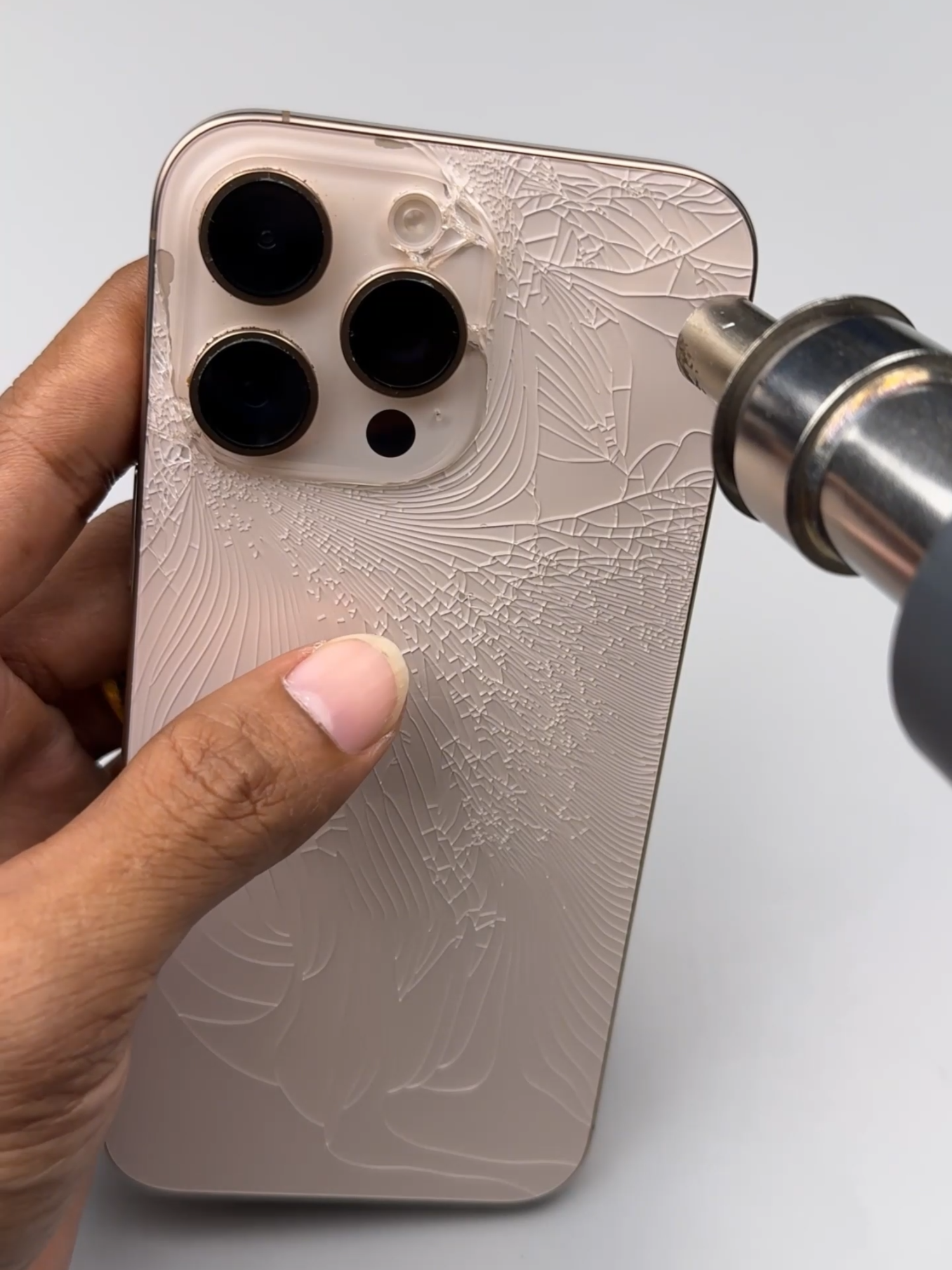 iPhone 16 Pro Max Cracked Back Repair #Craft #DIY #LifeHack #cracked #Fyp