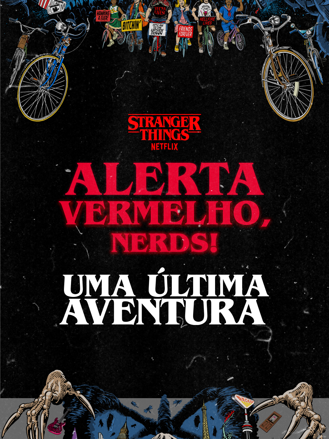 SE DEPOIS FALAR QUE EU NÃO AVISEI, EU VOU MANDAR PRO MUNDO INVERTIDO, HEIN?? 🤨🚨 #strangerthings #st5 #vecna #jamiecampbellbower #saopaulo #Netflix #NetflixBrasil