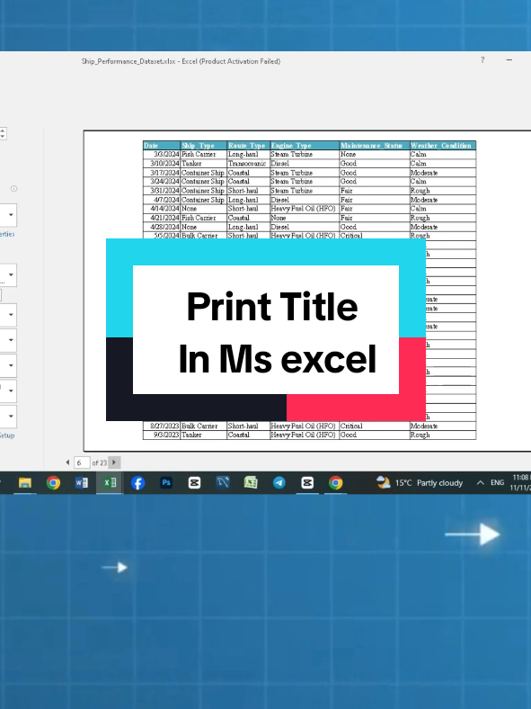 print with Title  #Tocol #find #excelchart #age #numbertoword #Substitute #vlookup #Days #filter #add #sumif #proper #wrapcols #exceltips 