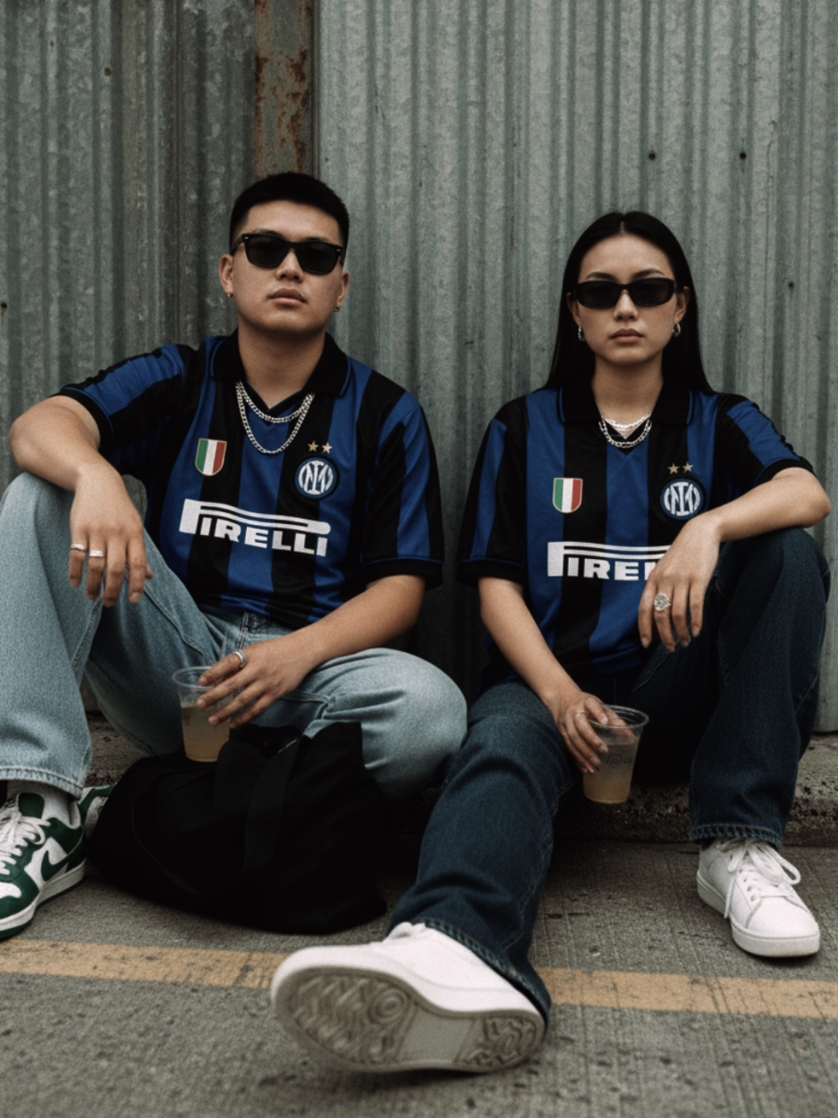 Jersey Inter Milan Retro Pirelli home😎😎 #paprandom #outfitideas #fyp #jerseyfantasy  #jerseyvintage  ⚠️ Peringatan: Video ini dibuat dengan bantuan AI untuk tujuan visualisasi. Harap cek ulang produk asli di keranjang kuning dan baca detail deskripsi sebelum memesan agar tidak terjadi kesalahpahaman.