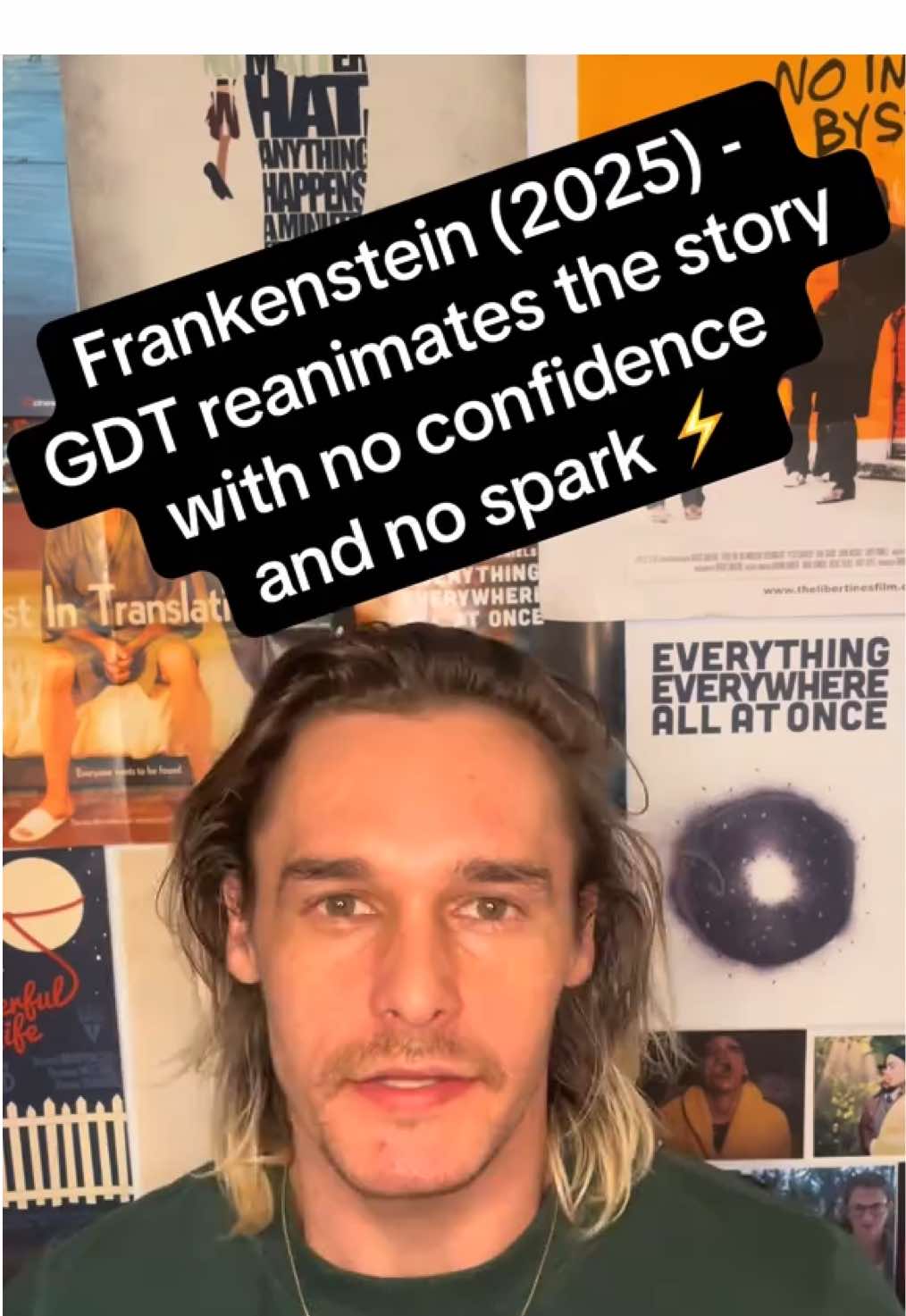 Frankenstein is visually stunning 🧪 but overexplains its themes 😬. Jacob Elordi gives a striking Creature, Oscar Isaac embodies obsession, but the story is inert. #FilmTok #Netflix #FilmReview #Films #MovieTok 