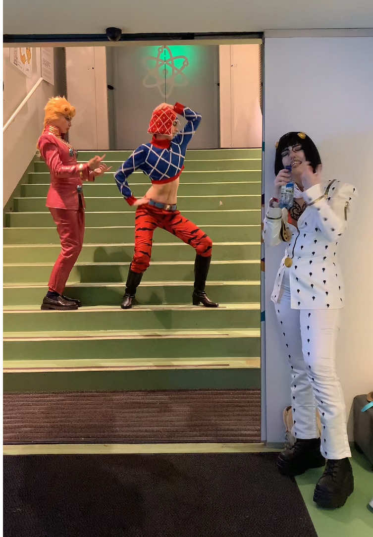 boss watch out we’re coming @_fufikmufik_ @steph / super ᖭི༏ᖫྀ #jjba #jjbacosplay #jojo #mistaguido #goldenwind 