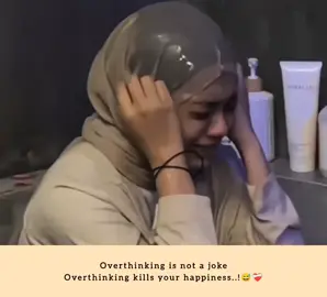 Everyone makes fun of it, only those who have the problem know how dangerous overthinking is.#viraltiktok #views #frypgシ #unfrezzmyaccount 