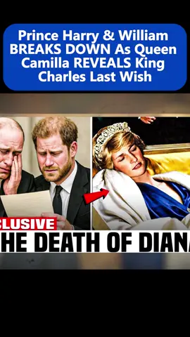 Prince Harry & William BREAKS DOWN As Queen Camilla REVEALS King Charles Last Wish #breakingnews #viral #fyp #harry #william 
