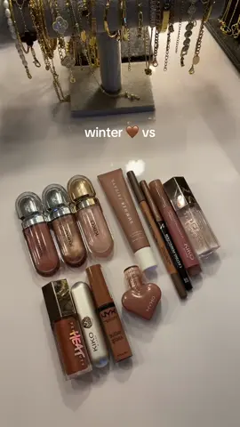 which one are you?🤎🩷 #lipgloss #lips #Summer #winter #whichone 