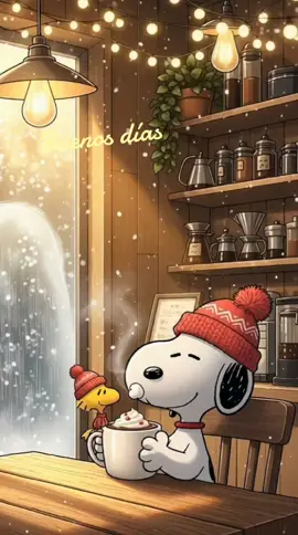 #peanut #snoopylover #snoopy #nieve  #invierno  ☕