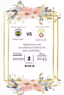 Düğünümüze herkez davetlidir💛💙🤣 ... #Fenerbahçe#Galatasaray#Düğün #fyppppppp#Viraaal