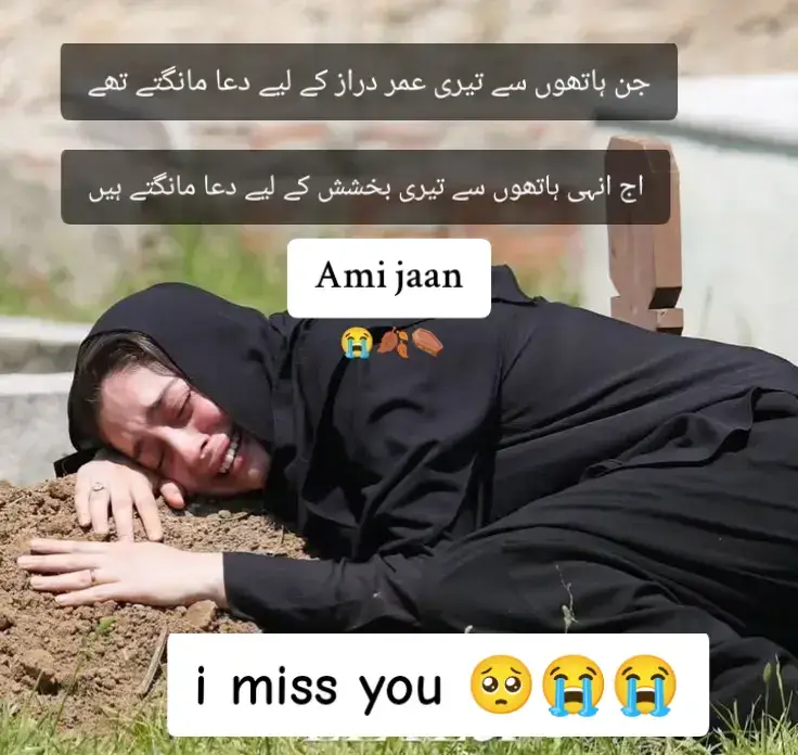 aj pora Meri Ami ko mujh se bichray aik Saal ho geya hai 🥺😭😭😭 