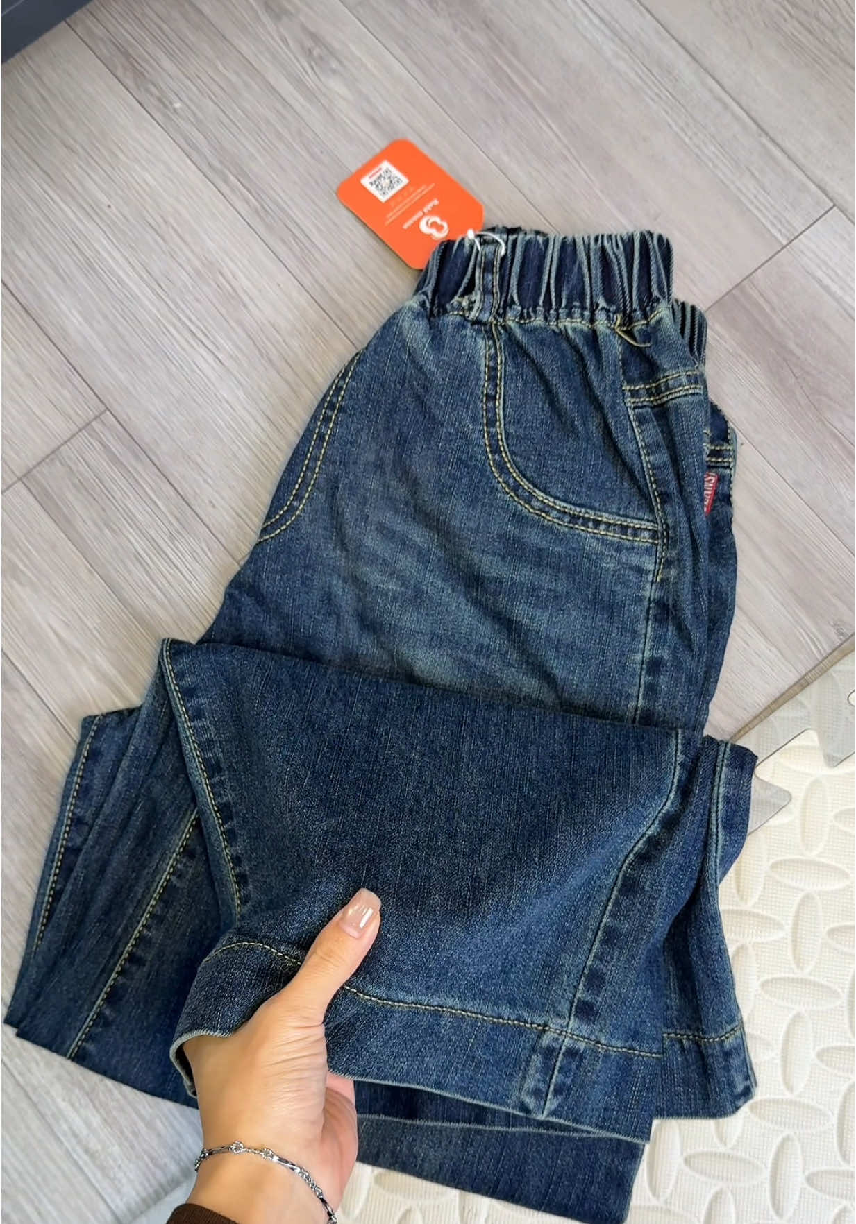 Quần jean ống xuông cho bé gái #quanjeanchobe #quanjeanchobegai #quanchobe 