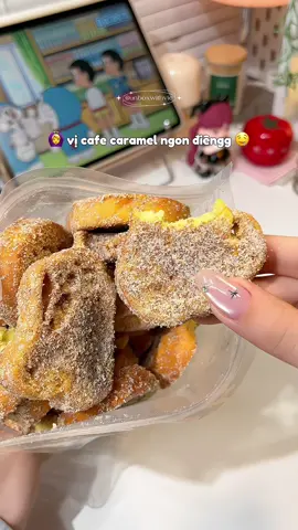 Bánh mì sấy vị cafe caramel phải nói là ngon chấn động tam giới #unboxwithvie #banhmisaygion #anvat #ancungtiktok #fyp 