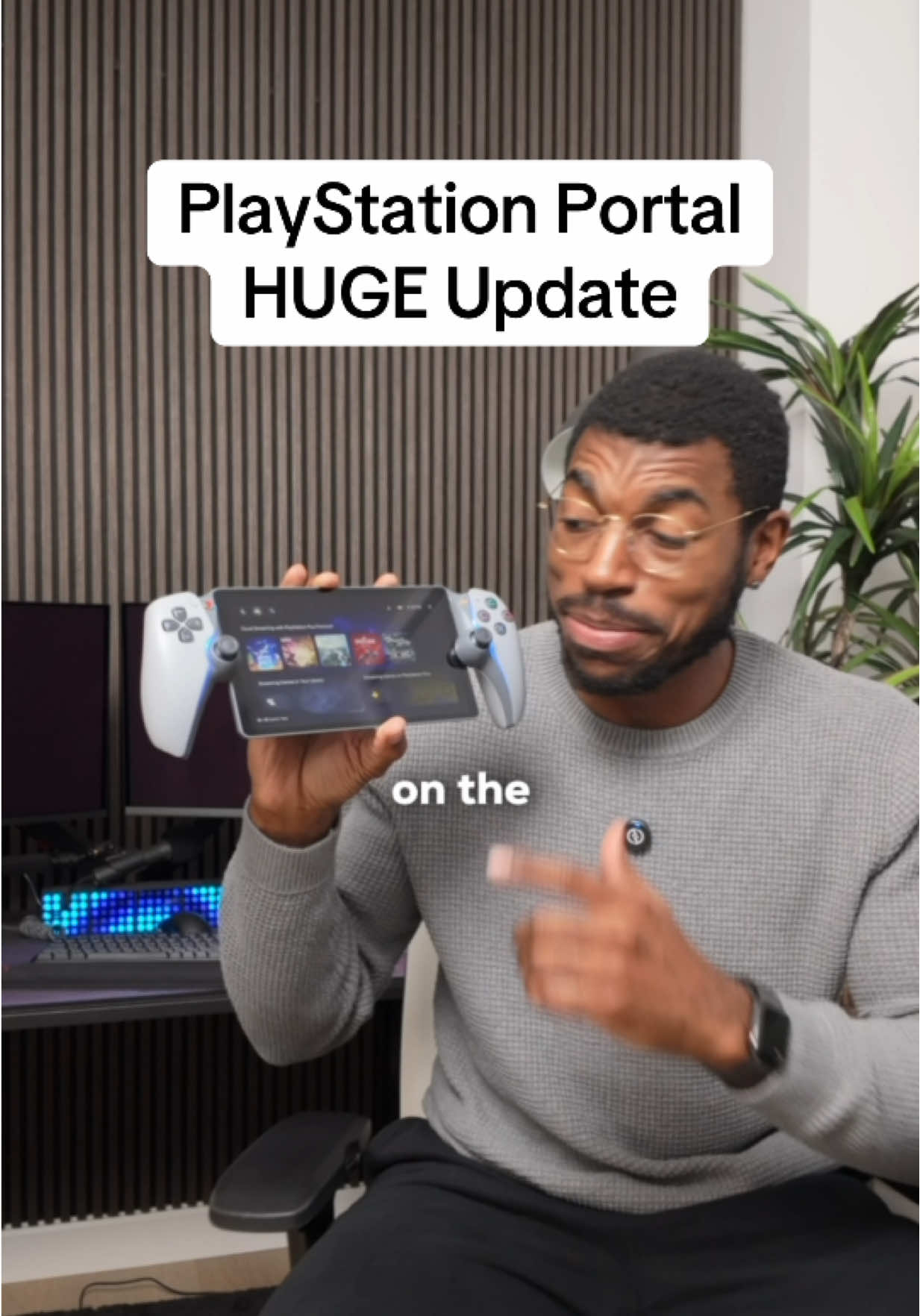 Would you use the PS portal as your only device? 🤔 When I learned about this update I had to brush the dust off my portal 😂 haven’t played it in a minute but I think it’s HUGE that you can now play your digital ps5 games on the portal itself ANYWHERE without needed a PS5 at all.  I know this may not be an option that most people use but I think having the option for gamers who are on the go, busy, or don’t have their own gaming setups is amazing for the gaming community as a whole.  #techtok #ps5 #GamingSetup #gadgets 