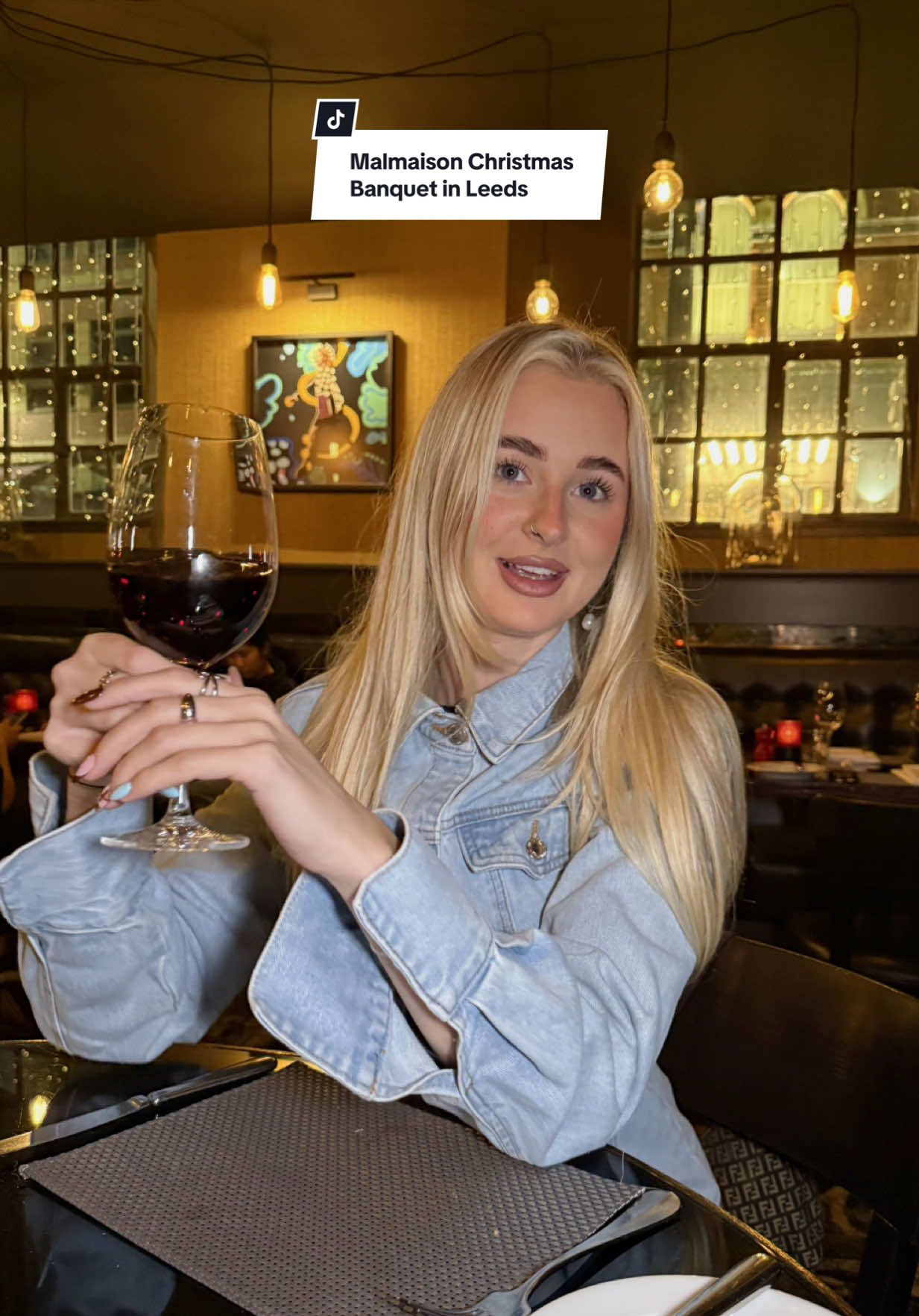 A FESTIVE FEAST IN LEEDS 🍷✨❄️ @MalmaisonHotels Leeds is now serving their ‘Festive Bad House Banquet’ menu, with three courses of seasonal flavours with drink pairings to match.  What we ate:  - Salmon Gravlax with Elderflower Royale. - Ballotine of turkey, prosciutto & all the trimmings paired with Pinot Noir. - Christmas pudding & custard with Espresso Martinis all round. The food is served in the Chez Mal restaurant, which is a sophisticated space lit by fairy lights, the perfect place for a cosy meal. The food was full of flavour, super fresh and the drinks were perfectly chosen to complement each dish 🍸 The menu costs £69 per person, and will be running from today until the 24th of December!  ad #leeds #leedsrestaurants #christmas #christmasmenu #christmasdinner 