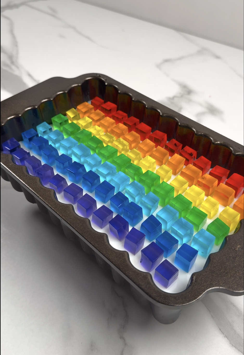 Part 67 | rainbow jelly cake 🌈🌈🌈 #asmr #dessert #jelly #jellycake #fypppppppppppppp 