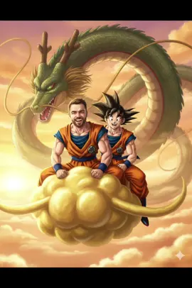 1️⃣ Acesse o Gemini  2️⃣ Insira sua imagem  3️⃣ Digite o prompt  Uma imagem ultra realista e cinematográfica da pessoa inserida ao lado de Goku, ambos voando sobre a Nuvem Voadora (Kintoun) em um céu vibrante e cheio de nuvens douradas. Ao fundo, o dragão Shenlong aparece imenso e majestoso, serpenteando entre as nuvens, com seus olhos brilhando em verde esmeralda e o corpo detalhado com escamas douradas e verdes reluzentes. A cena transmite aventura e nostalgia, com iluminação suave de pôr do sol refletindo tons alaranjados e dourados sobre os personagens. O enquadramento é cinematográfico em ângulo dinâmico, ligeiramente de baixo para cima, destacando a grandiosidade do dragão e a sensação de altitude. A pessoa inserida deve estar sorrindo ou com expressão confiante, com o vento movimentando o cabelo e roupas em estilo anime (roupa de treino leve, inspirada em Dragon Ball). O estilo visual mistura realismo detalhado com leve toque de arte anime, cores vibrantes, profundidade atmosférica e iluminação épica. --ar 16:9 --v 6 --style cinematic --lighting soft golden sunset --detail ultra realistic --anime realism fusion --depth of field cinematic blur #fyp #chatgpt #viralvideos #gemini #foryoupage 