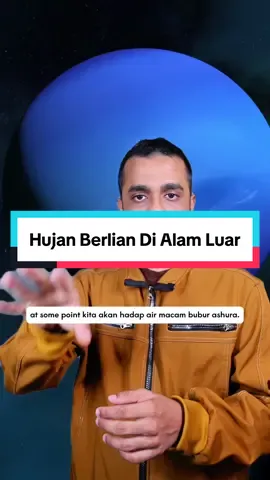 Hujan di Bumi turunkan air. Tapi hujan di Neptun turunkan berlian. #angkasa #neptune #rain #diamond #astronomi