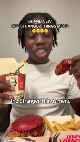 THE NEW KFC STRANGER THINGS MENU IS LIGHTTT #fyp #kfc #strangerthings #kfcstrangerthings #kfcmenu @KFC UKI 