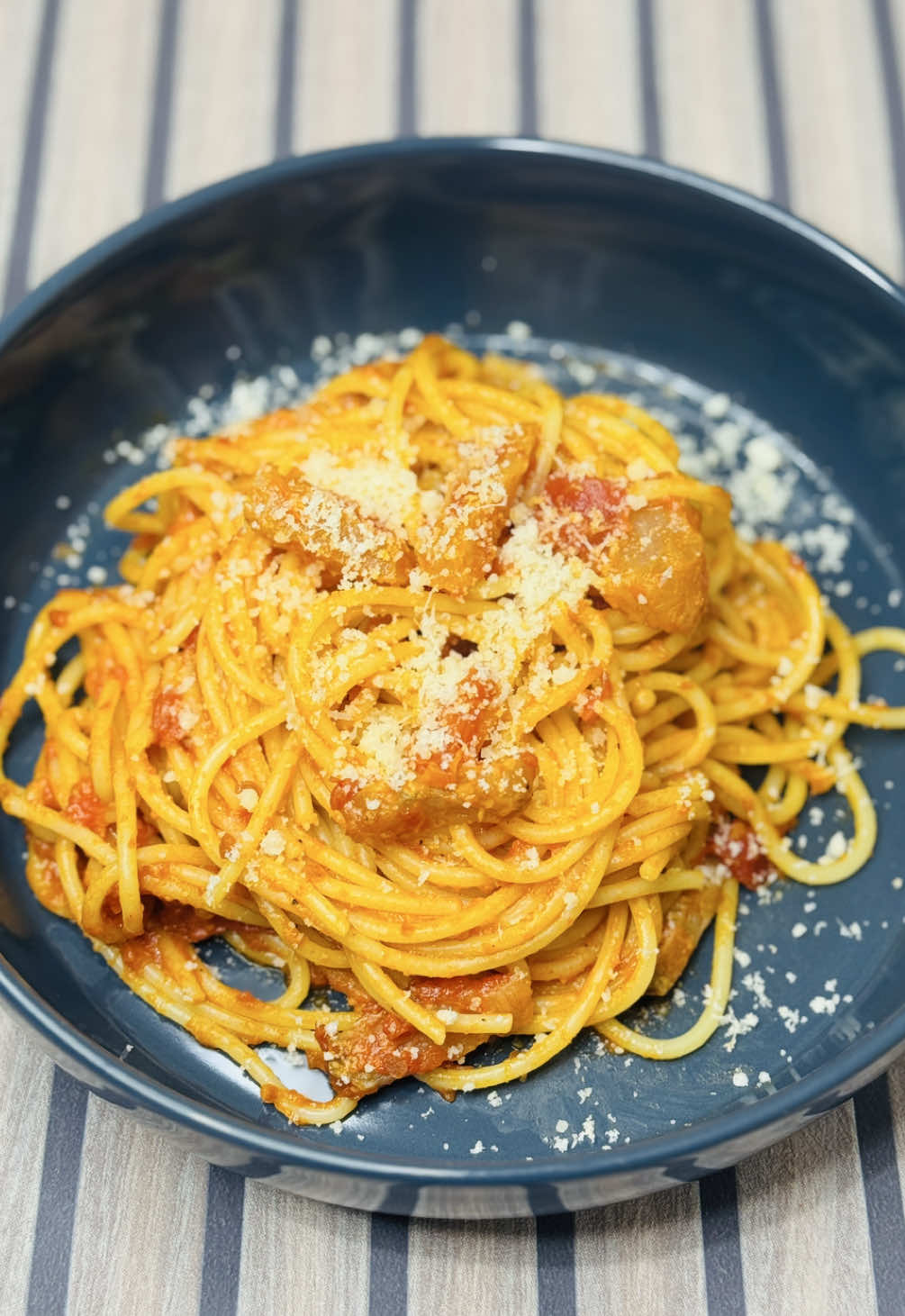 Spaghetti all'Amatriciana 🇮🇹🍝 #foodlove #cucina #amatriciana #pasta #guanciale 