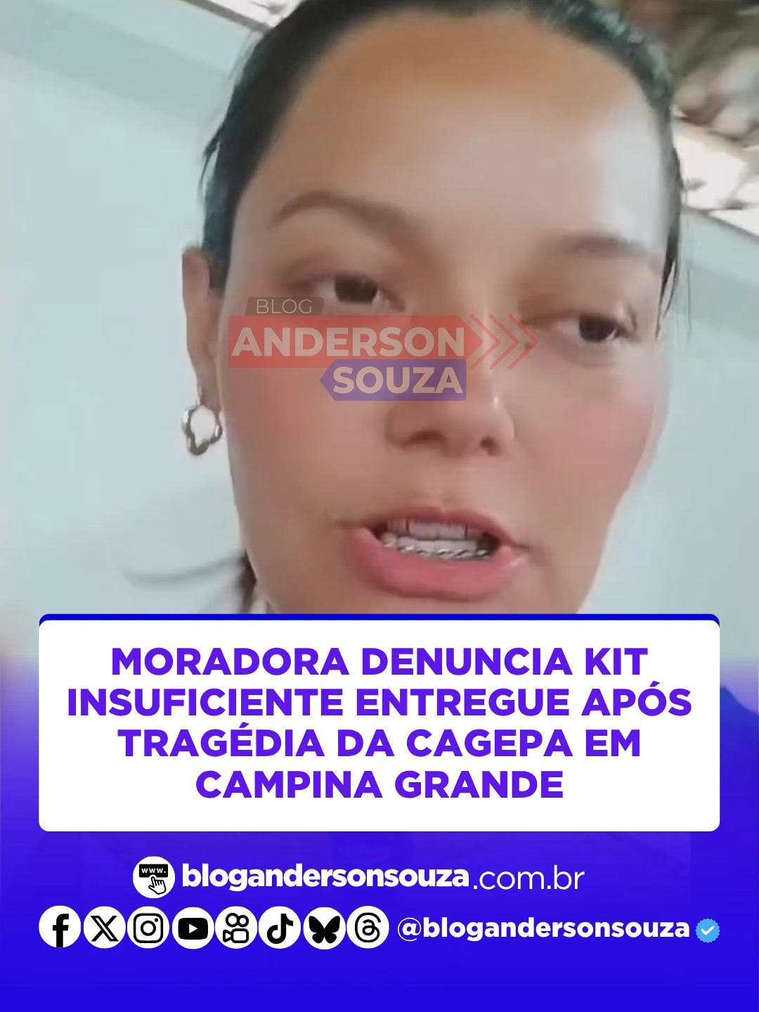 Moradora denuncia kit insuficiente entregue após tragédia da Cagepa em Campina Grande