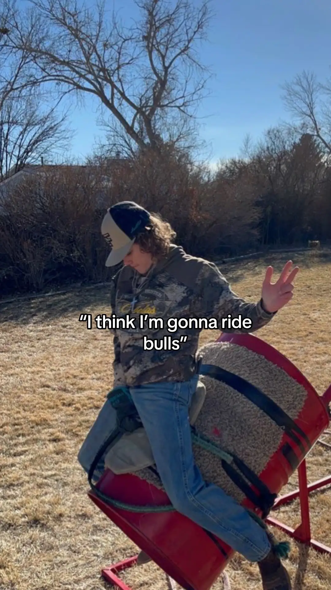 If I fall at least I can say that I flew…#hisplan #rodeo #prayer 