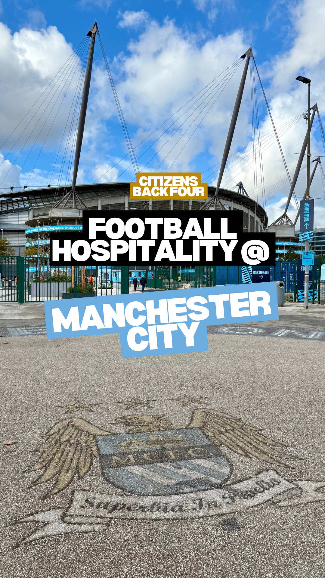Checking out Manchester City matchday hospitality inside Citizens Back Four ⚽️ @Champions_Travel 