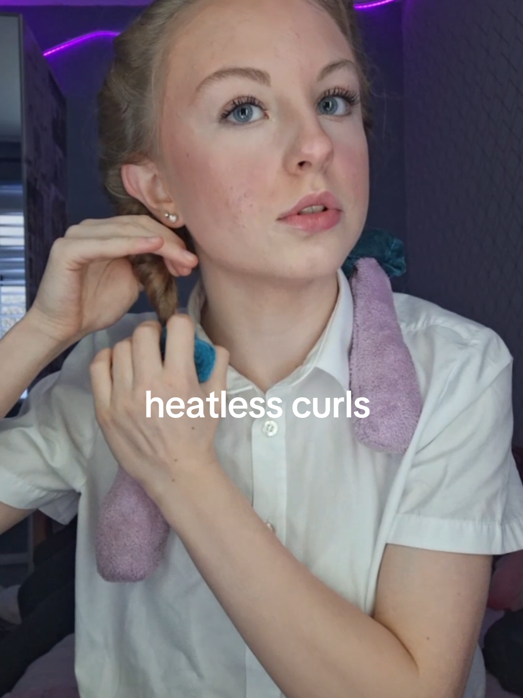 these clips went so weird I had to do a voice over at the end😭 #heatlesscurls #viral #fyp 