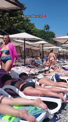 Kemer Beach 🏖️ Antalya  Turkiye 🇹🇷💕Most beautiful beach  Bikini beaches  #beachgirls #kemer #antalyaturkey #Europe #sabrinajordanturkish 