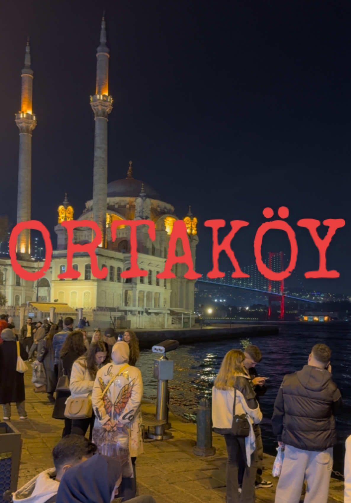 جولة ليليّة في أورتكوي 😍🇹🇷. #turkeytiktok #karakoy #turkiye🇹🇷 #turkey #تقسيم_شارع_الاستقلال 