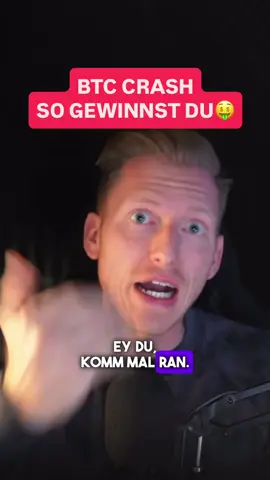 Bitcoin CRASH🚨Du GEWINNST! #bitcointrading #trading 