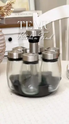 Organize your flavors in style. 🌶️ This 7-piece rotating spice rack keeps your seasonings fresh and within reach — sleek, space-saving, and kitchen-ready! ✨ 🔍 Find it at https://temu.to/m/g4t5ok34b6l or with this code fft6373. #temu #temufinds #kitchenstorage
