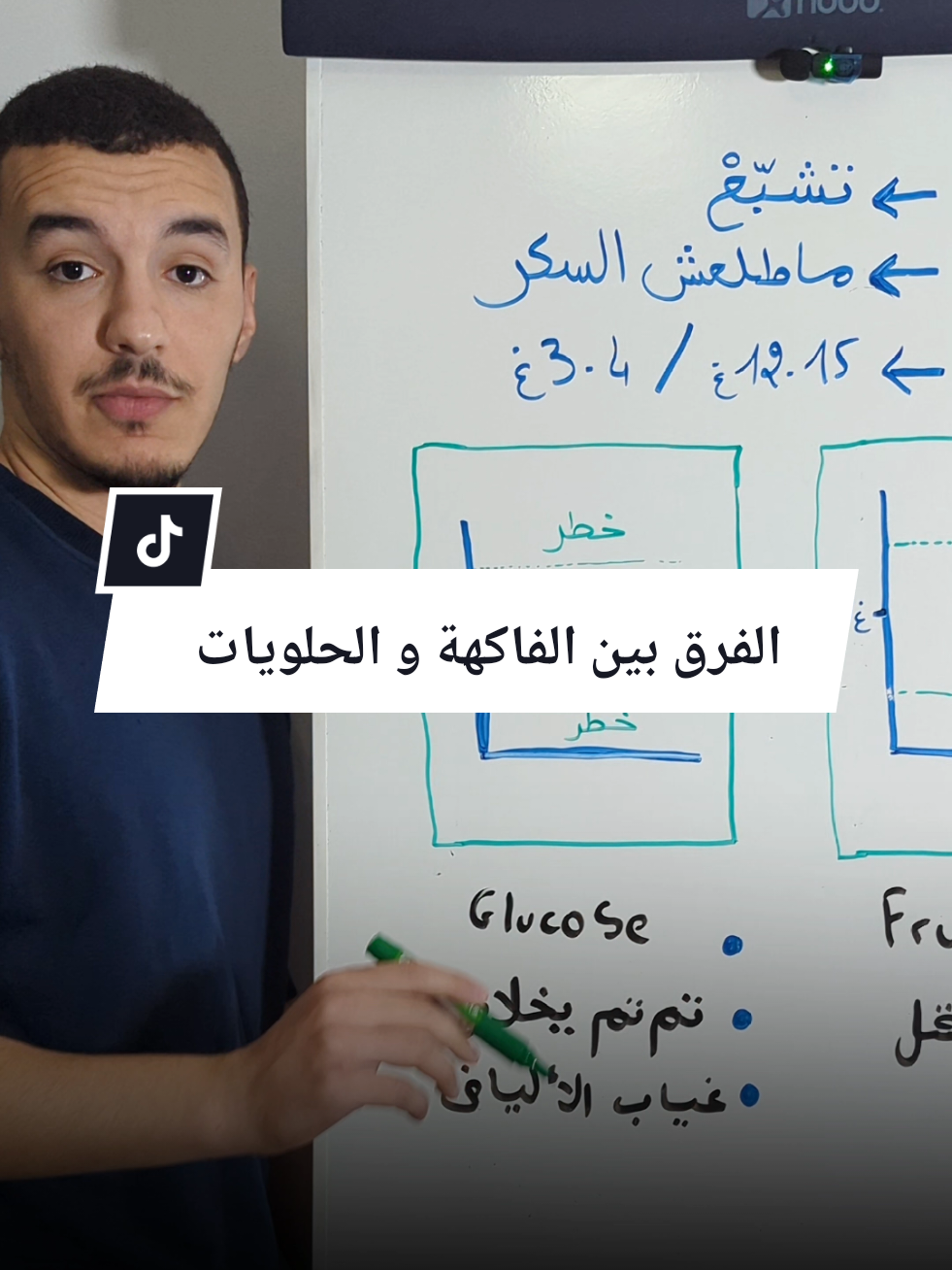 في العديد من الدول ذات الدخل المحدود، يعتمد الناس بشكل أساسي على الكربوهيدرات والسكر كمصدر رئيسي للطاقة، مثل الخبز، المعكرونة، البطاطا، والأرز هذا النمط الغذائي الغني بالسكريات والنشويات هو أحد الأسباب التي تجعل معدلات ارتفاع السكر والسكري أعلى بكثير في هذه البلدان الأطعمة الصناعية تفتقر غالبًا إلى الألياف والبروتين، مما يجعل امتصاص السكر منها سريعًا جدًا ويؤدي إلى ارتفاع حاد في مستوى السكر في الدم التعرض المفرط لهذا النمط من الأكل يمكن أن يؤدي مع الوقت إلى أمراض خطيرة مثل السكري، ارتفاع ضغط الدم، السمنة... الحل ؟ تناول البروتين والألياف قبل الوجبات الغنية بالسكريات يساعد على تثبيت مستوى السكر في الدم وتحسين استجابة الهرمونات مثل الأنسولين الألياف تُبطئ امتصاص السكر، والبروتين يحفّز هرمونات الشبع وينظّم إفراز الأنسولين، مما يمنع الارتفاع والانخفاض المفاجئ في السكر. لذلك يُنصح دائمًا ببدء الوجبة بـ الخضروات أو البروتين قبل النشويات أو الحلويات للحفاظ على توازن الهرمونات والطاقة صحيح أن الفركتوز (سكر الفواكه) يرفع السكر في الدم بشكل أقل من الغلوكوز، لكن الإفراط في تناول الفواكه أيضًا يمكن أن يؤثر سلبًا على توازن السكر. السر هو في الاعتدال، وليس في الكمية الكبيرة مهما كان المصدر “طبيعيًا” أما بالنسبة للوزن، فالأمر مختلف... تأثير هذه الأطعمة هنا يتعلق فقط بسكر الدم وليس بالدهون سواء أكلنا كعك أو فواكه، إذا تجاوزنا الاحتياج اليومي من السعرات، فسنكتسب وزنًا في الحالتين (تم تجنب الكثير من التفاصيل في الفيديو للسماح لكامل الناس بالفهم)