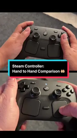 We gotta hand it to Valve: the Steam Controller fits nicely across different hand sizes. What do you think? #comparison #versus #steamcontroller #gaming #gamecontroller 
