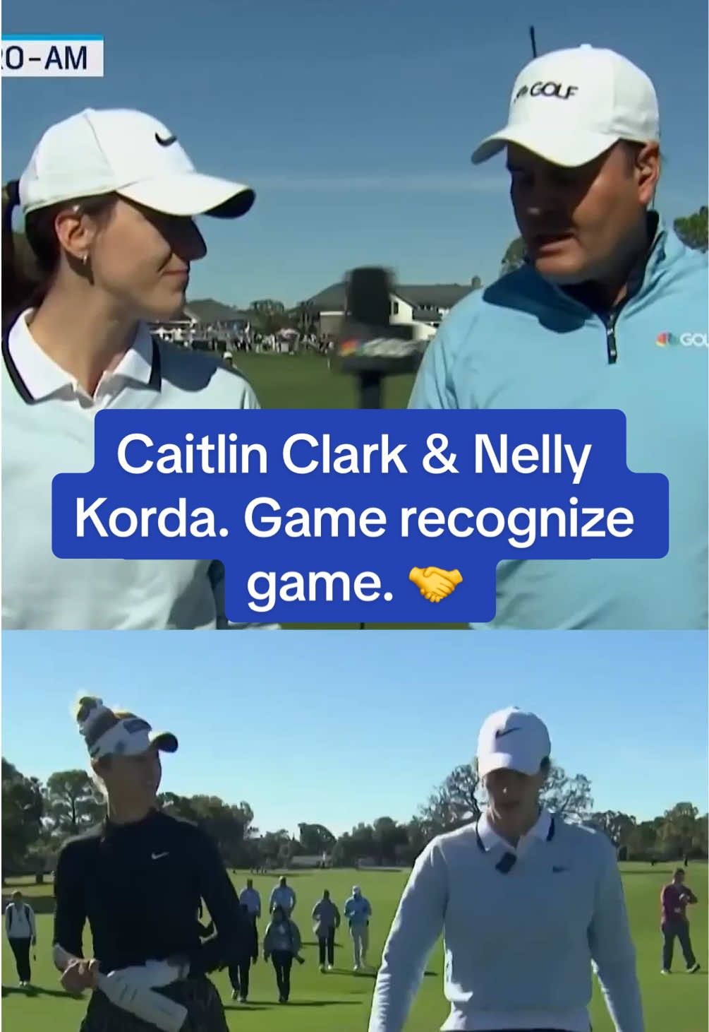 Caitlin Clark and Nelly Korda praise each other's continuing impact on women's sports. 🙌 #golf #caitlinclark #WNBA #lpga #inspire 