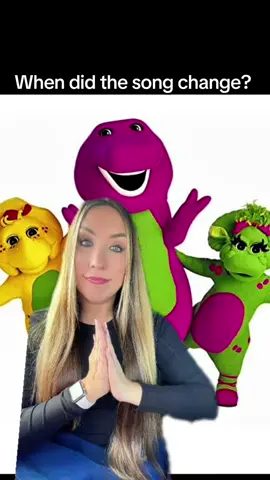 Let me embarrass myself real quick. I had no idea it changed!! #greenscreen #barney #nostalgia #90sthrowback #90skid @Barney The Dinosaur @Barney’s TikTok 
