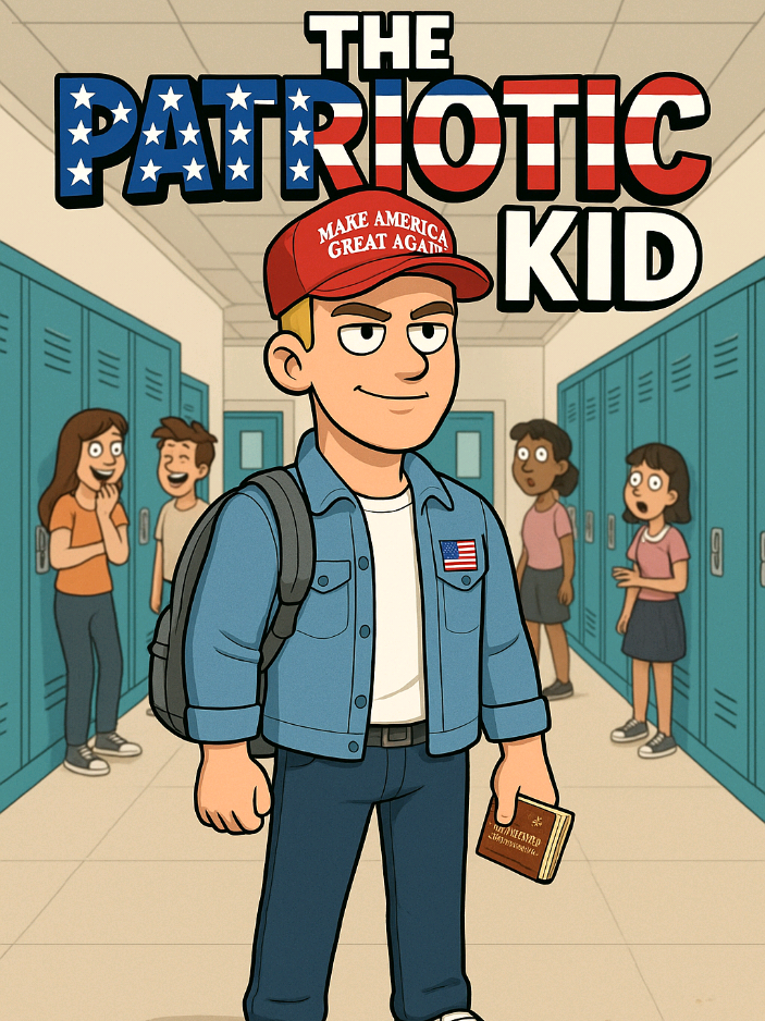 Meet Noah, The Patriotic Kid 🇺🇲🌭 #highschool #stereotypes #usa #patriotic 