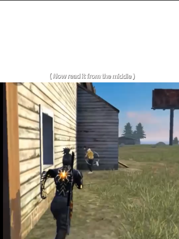 now read it from middle  . . follow @syroxff2 . . 🏷️tag #foryou #trending #freefire #mindshift #answer 