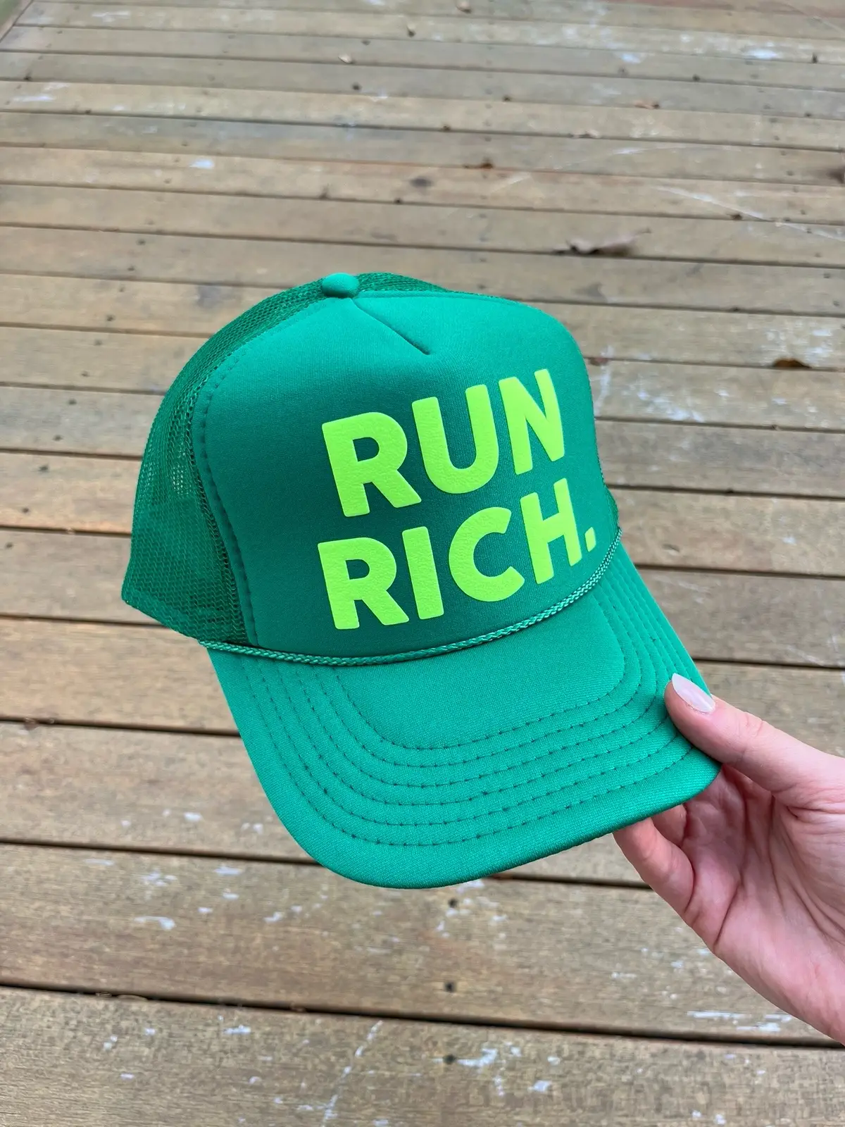 So many people loved the hats I made which makes me so happy :) “Run Rich” obviously came from my last name - but it also is the mindset of moving with purpose, chasing goals with gratitude and finding wealth in effort not just outcome. Showing up fully in whatever lane your in, not about money but about momentum.  I’m ALWAYS looking for ways to continue fundraising for a cause so important to me. PLEASE comment if you would be interested in a hat. $20 with 35% going straight to active minds. #activeminds#marathonfundraiser#seattlemarathon 