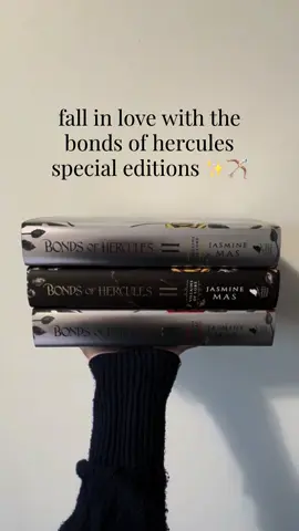 Fall in love with Bonds of Hercules and all of its special editions featuring sprayed edges and exclusive art 🖤🏹 • • #Romantasy #BookTok #JasmineMas #BondsofHercules #specialeditionbooks @★jm  