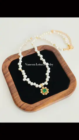 Freshwater Pearl Necklace #S925 #pearljewelry #freshwaterpearl #necklace #vanessalotusjewelry 