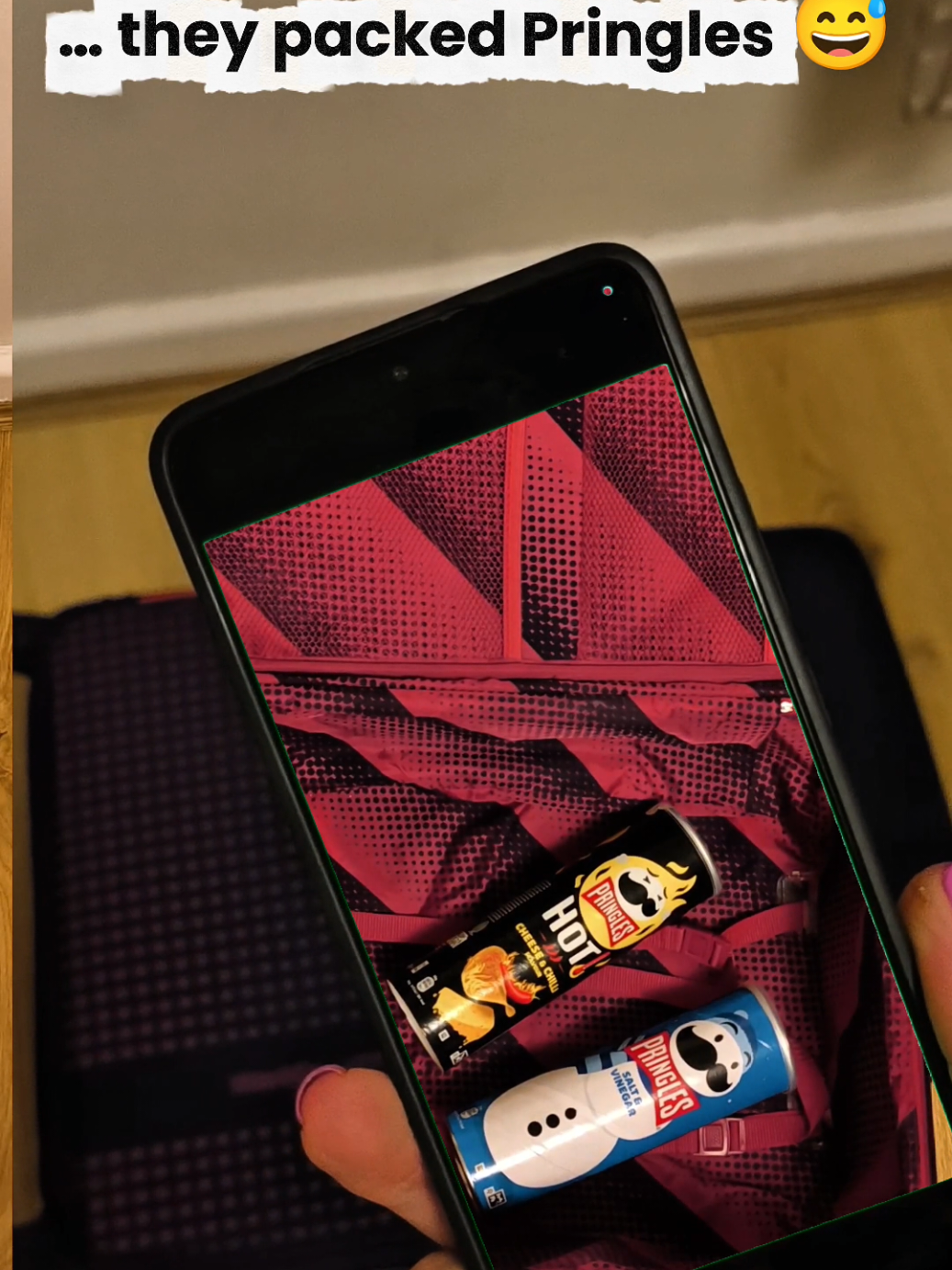 ✨Told the kids to pack their things for vacation… and guess what they brought? 🧳😂 Snacks over essentials every time! Parents, always check those suitcases before you leave 😅 #ParentLife #TravelWithKids @wearesocialtip Ad @pringles.uki #FunnyParenting #FamilyTravel #ParentHumor   @Social Tip @PringlesUK 